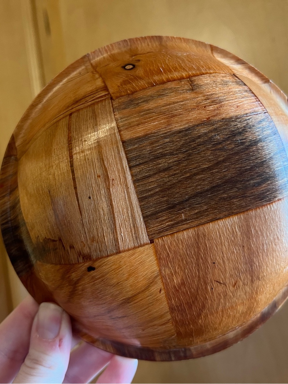 Vintage Woven Wood Bowls - Picture 2 of 7